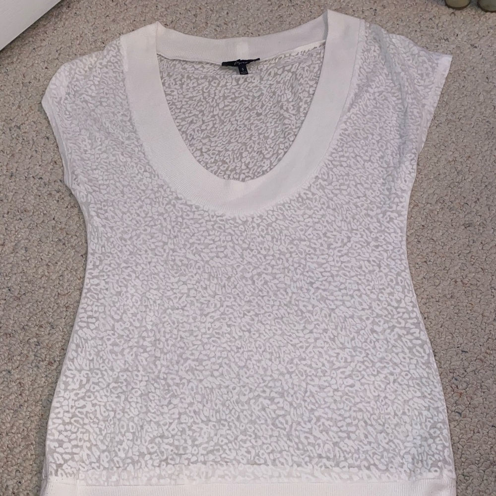 Long Cheetah Scoop Neck Shirt